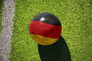 Duitse vlag op voetbal