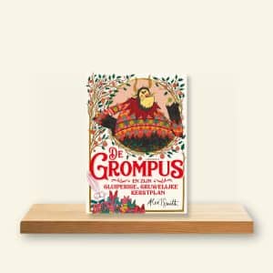 Omslag De Grompus en zijn gluiperige, gruwelijke kerstplan