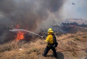 Brandweer blust branden in California