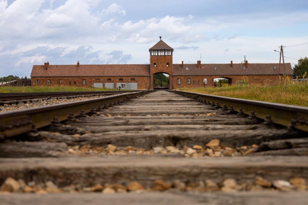 Een foto van Auschwitz