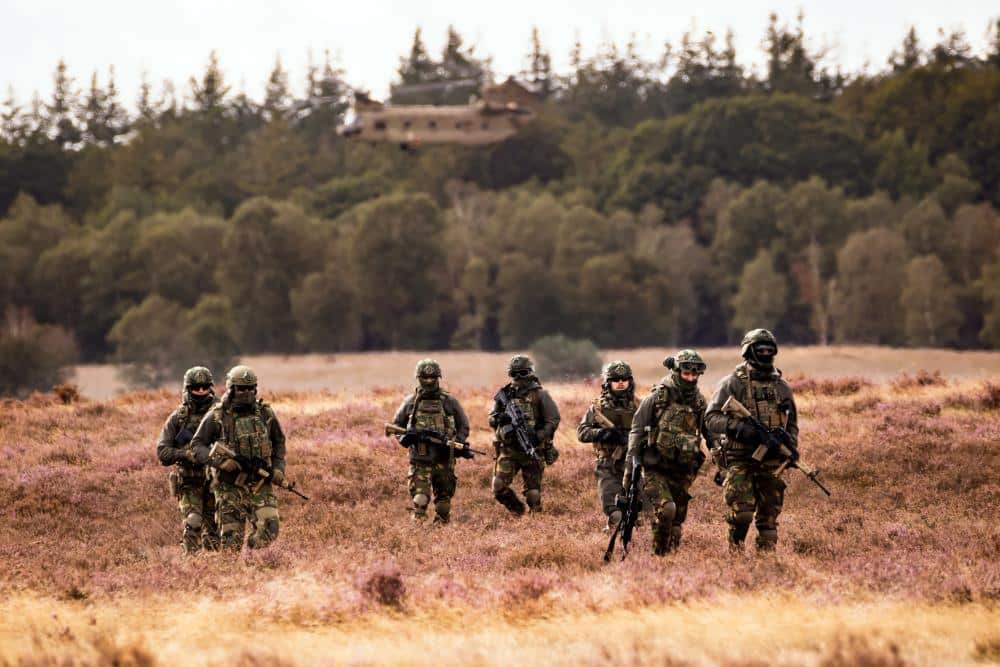 Soldaten op de Veluwe